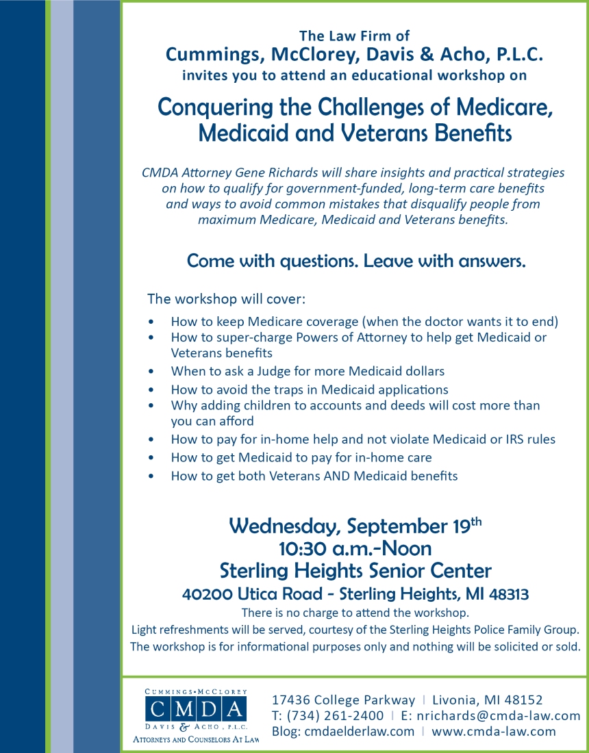 CMDA Conquering the Challenges Seminar Flyer 9.19